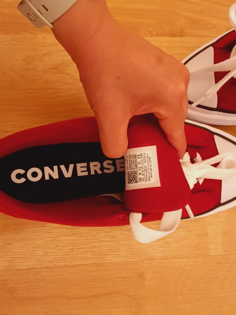 Converse/Chuck Taylor All Star Luw Puff - Red/Unisex/ Size Men'8.5- Women's 10 - Picture 9 of 10
